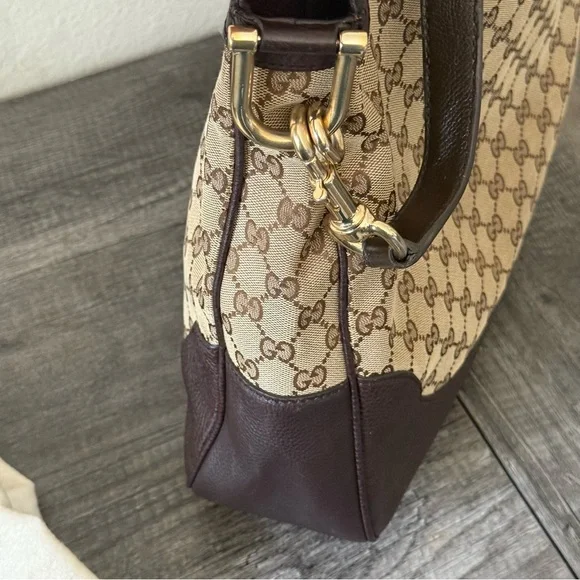 🔥SALE🔥💎GUCCI MONOGRAM MEDIUM DIANA BAMBOO SHOULDER BAG / GUARANTEED AUTHENTIC 💎 - Picture 3 of 14